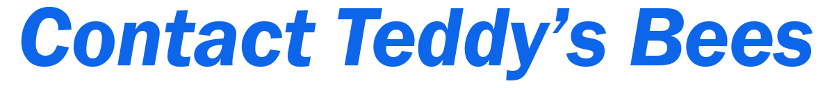 Teddys Bee Removal company logo with text showing A contat Us image.